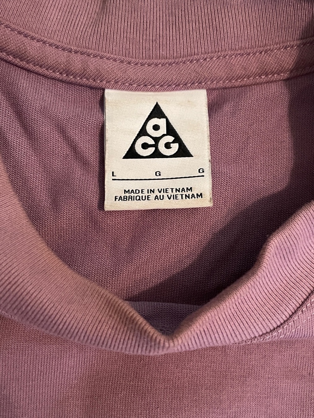 Nike ACG Lungs Mauve/Purple Logo Tee - Picture 4 of 7